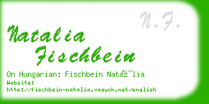 natalia fischbein business card